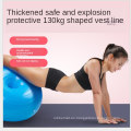 2021 NUEVO diseño Equipo de fitness de gimnasia Inflable Anti ráfaga Donut PVC Bola de yoga con bomba de aire